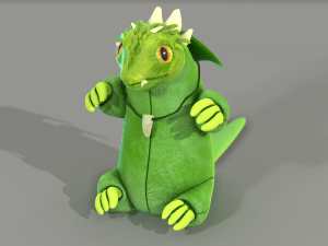 green forest dragon Modèle 3D
