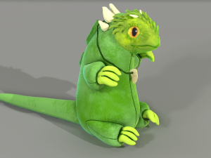 green forest dragon Modèle 3D
