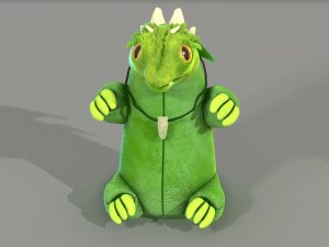 green forest dragon Modèle 3D