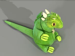 green forest dragon Modèle 3D