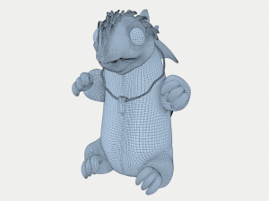 green forest dragon Modèle 3D