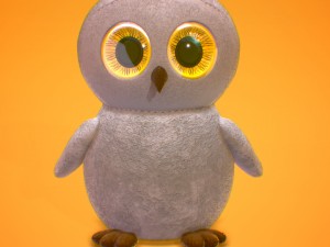 owl with huge eyes Model 3D