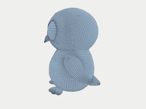 owl with huge eyes 3D Model