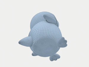 owl with huge eyes 3D Model