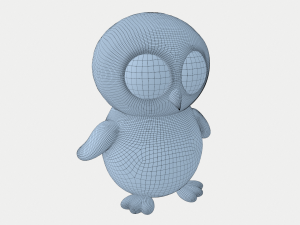 owl with huge eyes 3D मॉडल