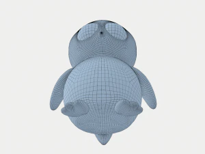 owl with huge eyes 3D Model