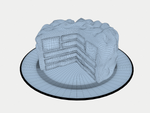 american national cake 3D Модель