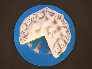 american national cake 3D Model