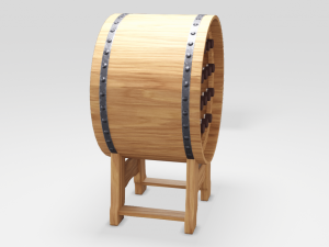 barrel stand for wine 3D मॉडल