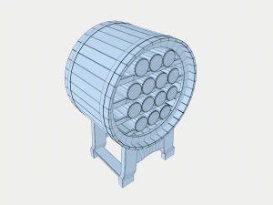 barrel stand for wine 3D Model
