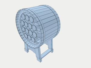 barrel stand for wine 3D मॉडल