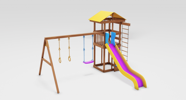 playground cheerful color 3D Model .c4d .max .obj .3ds .fbx .stl .blend 