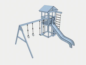 playground cheerful color 3D Model