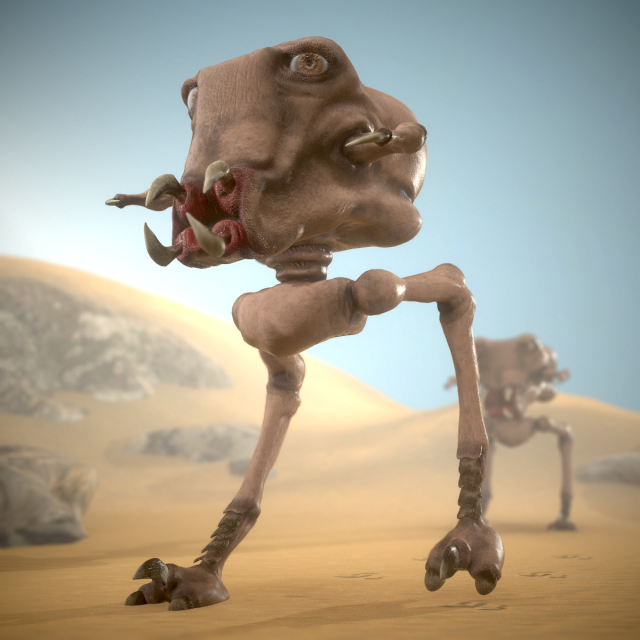 as ts awful monster skeleton 3D 모델 .c4d .max .obj .3ds .fbx .stl .blend 