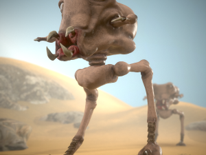as ts awful monster skeleton Model 3D