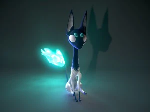 sfinge con magia fredda Modello 3D