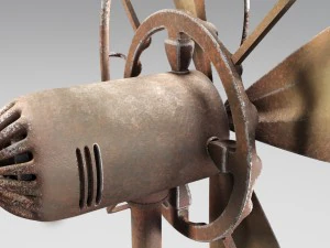 인공 호흡기 복고풍 3D 모델