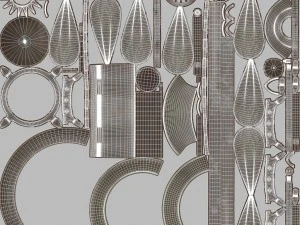 인공 호흡기 복고풍 3D 모델