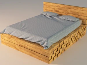 ロフトベッド 3Dモデル