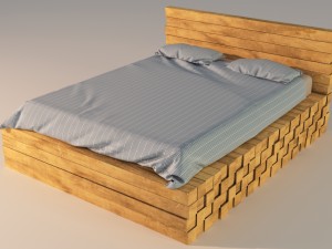 loft bed 3D Model