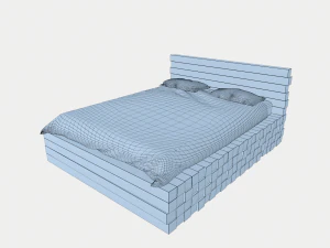 ロフトベッド 3Dモデル