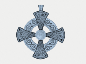 gold cross insignia decoration 3D Модель