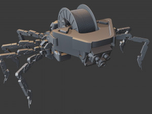mechanical spider 3D-Modell