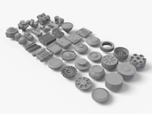 scifi kitbash 3D Model