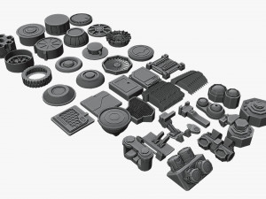 scifi kitbash Modelo 3D