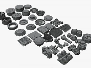 scifi kitbash 3D Model