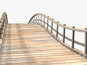 wooden bridge 3D Model