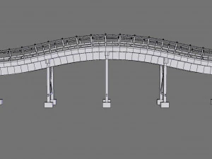 wooden bridge 3D Model