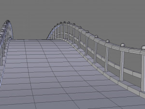 wooden bridge Modelo 3D