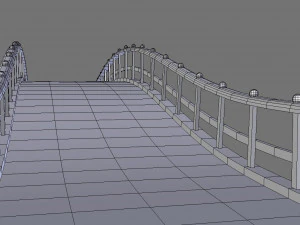 wooden bridge 3D Model
