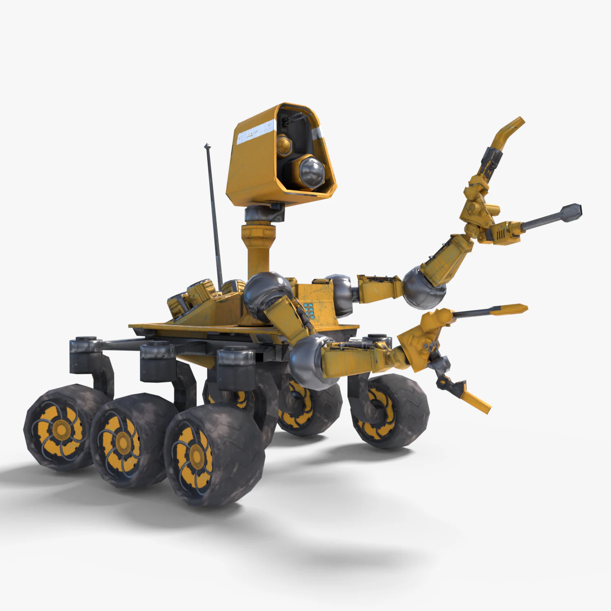 惑星探査車 3Dモデル .c4d .max .obj .3ds .fbx .stl .blend 