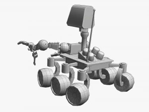 惑星探査車 3Dモデル