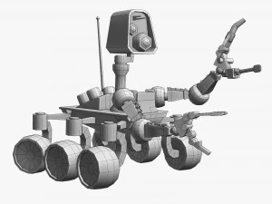 惑星探査車 3Dモデル