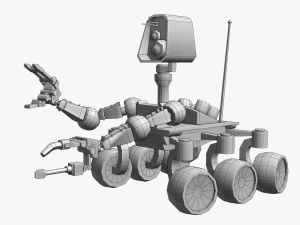 惑星探査車 3Dモデル