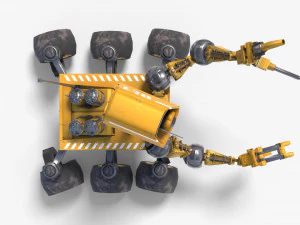 惑星探査車 3Dモデル