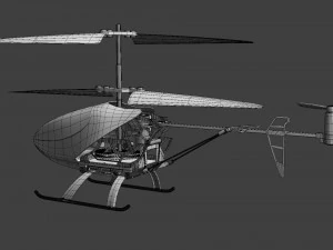 remote controlled helicopter 3D Model