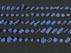 kitbash mecha Modelo 3D