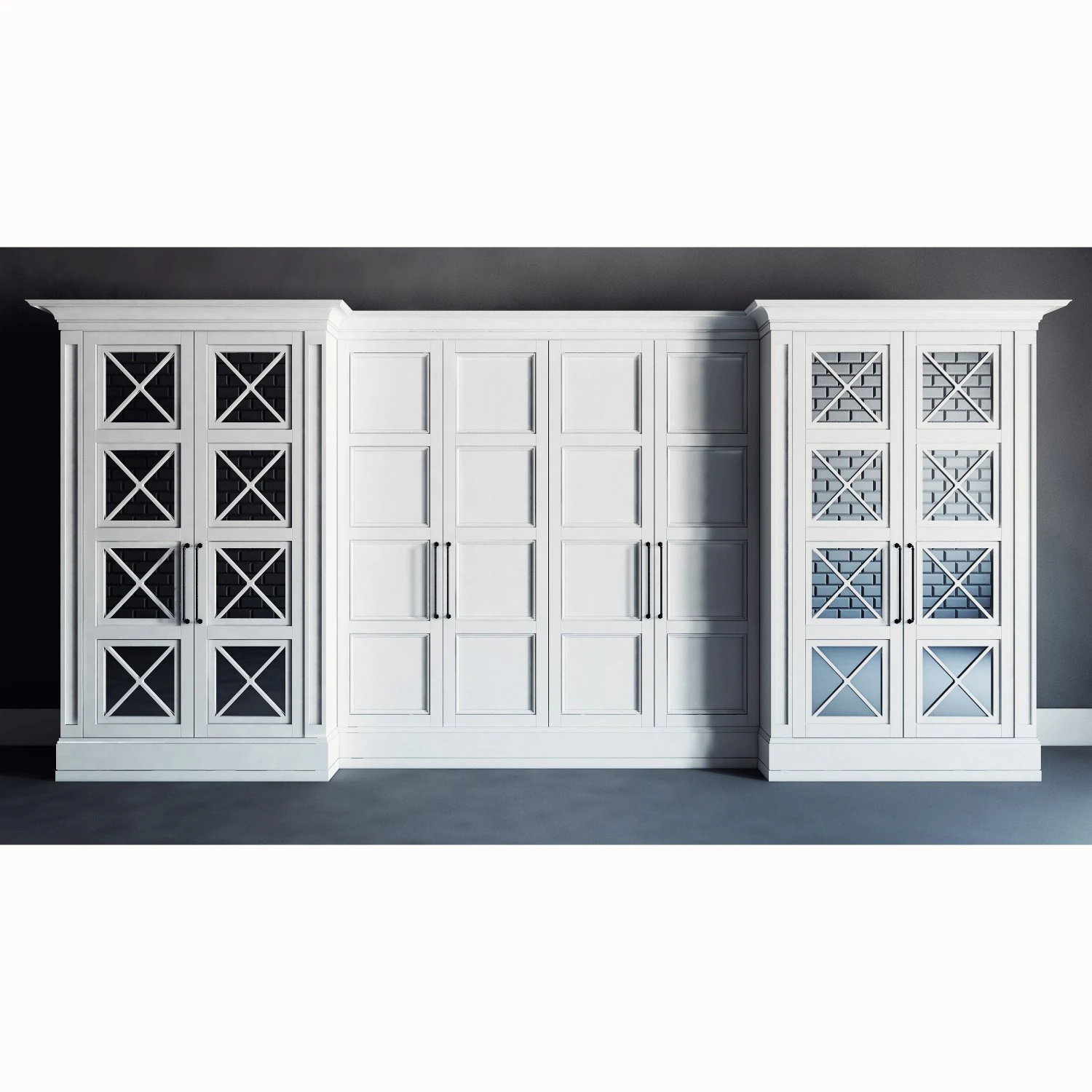 wardrobe 3D Model .c4d .max .obj .3ds .fbx .stl .blend 