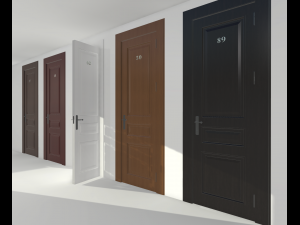 door collection 3D मॉडल