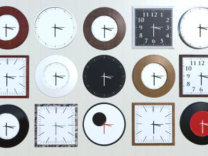 clock collection 3D Model