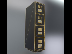 filing cabinet 3D मॉडल