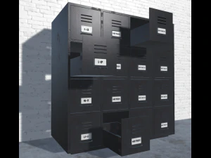 filing cabinets large 3D Model