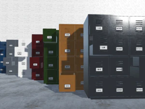 filing cabinets large 3D Model