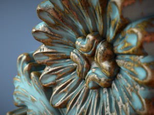 venetian carved frame 3D मॉडल