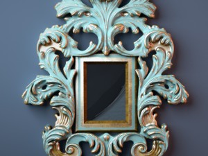 venetian carved frame 3D Model