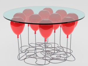 the balloon coffee table 3D in 3DExport